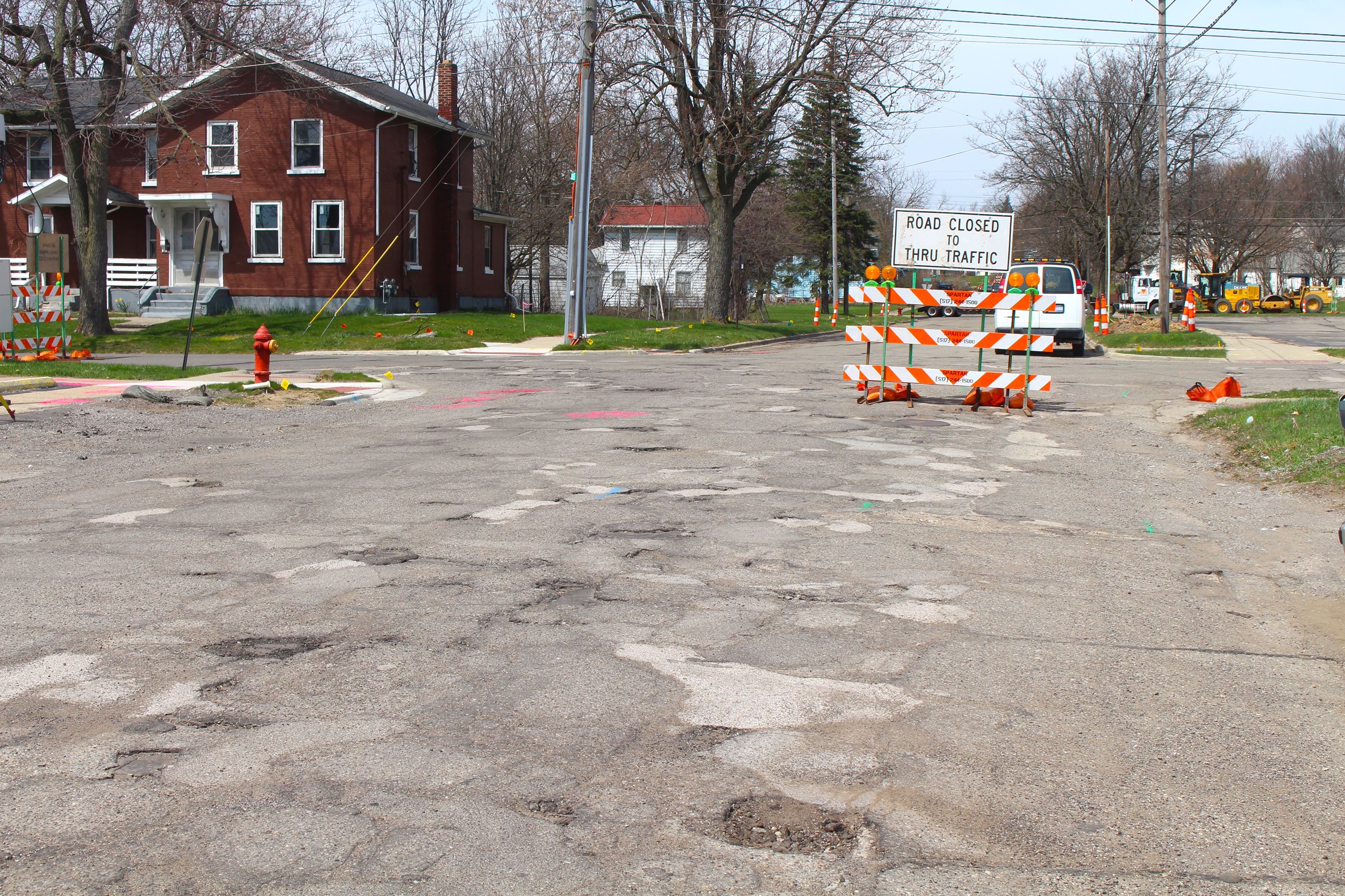 N. Perrine Street construction project area