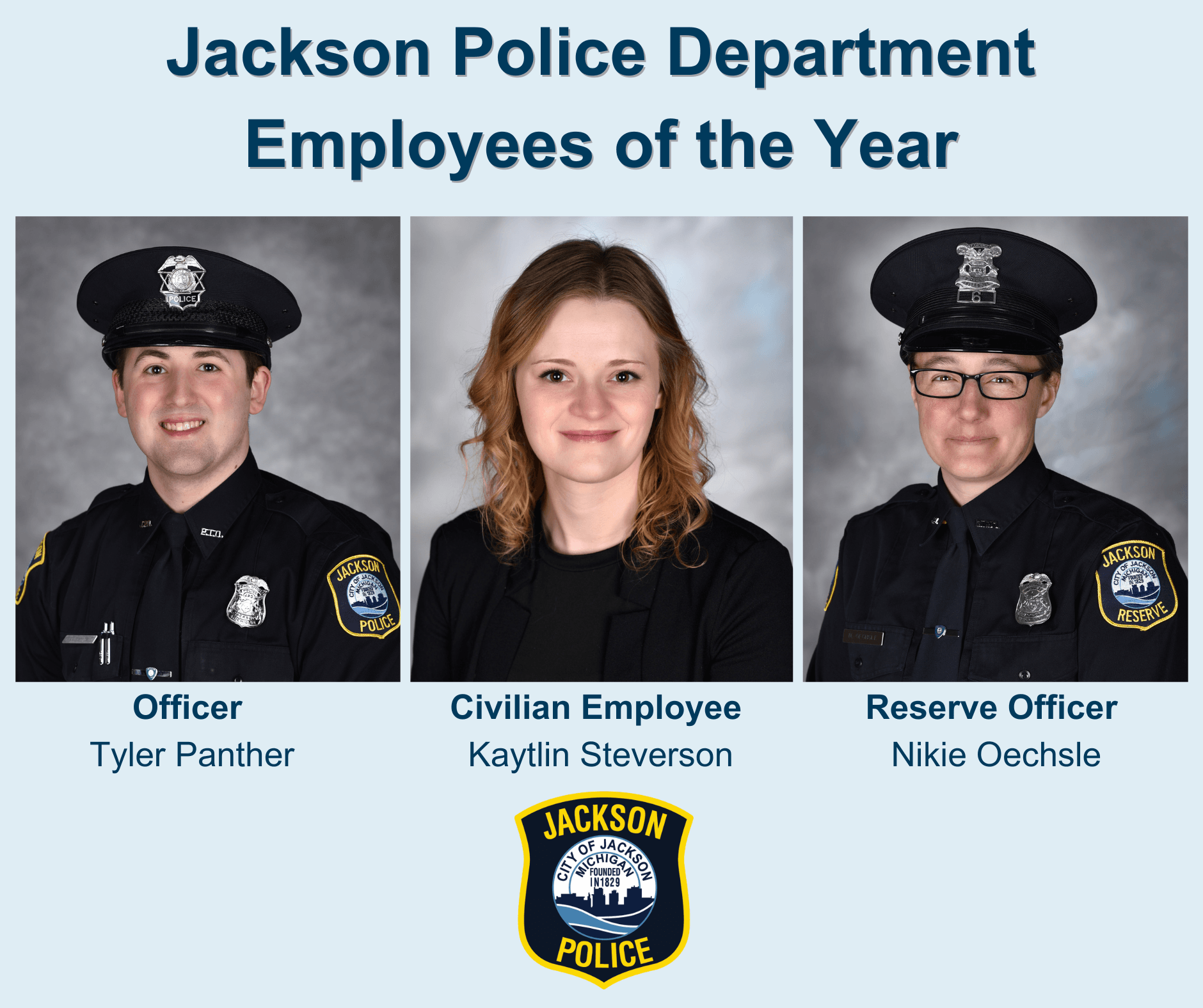 Jackson Police Department Employees of the Year- 2023
