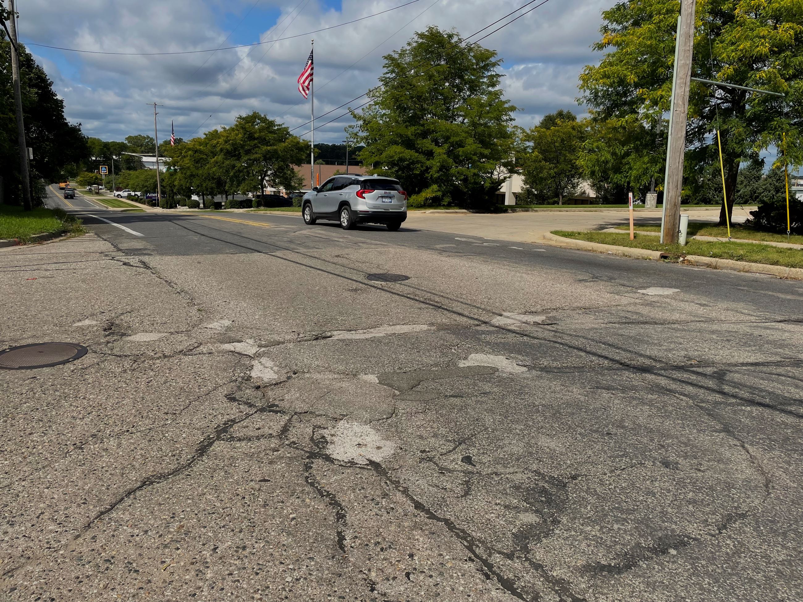 W. North Street construction area in Jackson, Sept. 2023