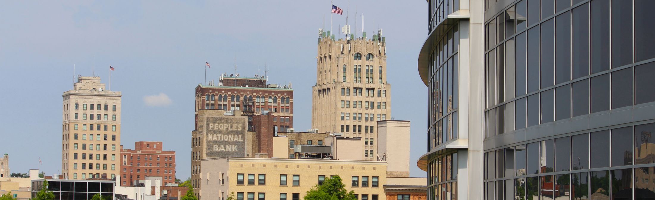 Jackson skyline, lots of skyscrapers