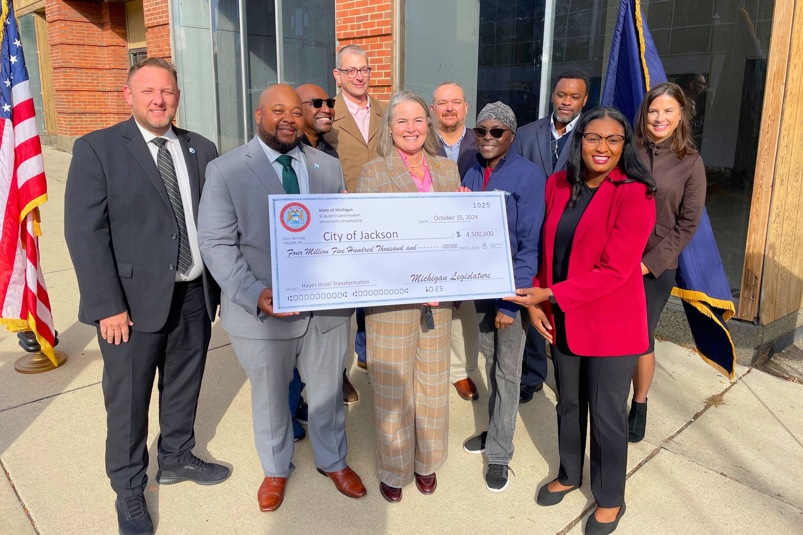 Hayes check presentation event Oct 2024