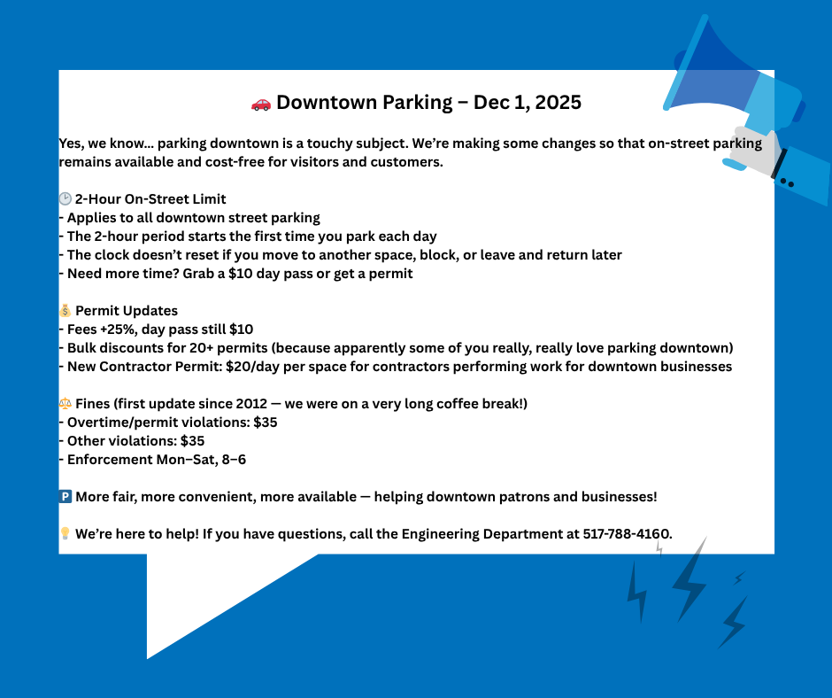 Downtown Parking website
