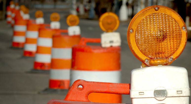 construction barrel road work