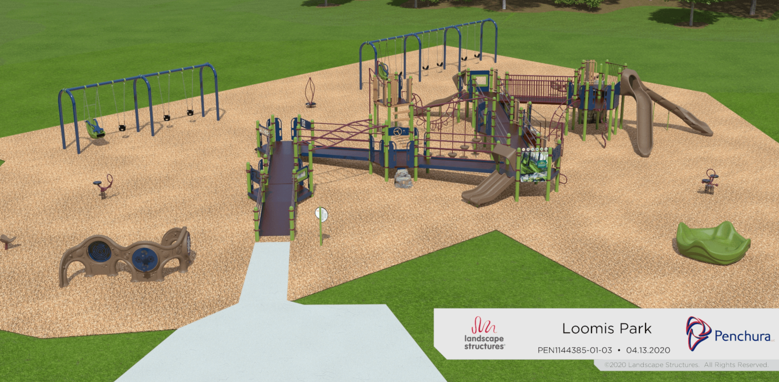 Proposed new playground at Loomis Park