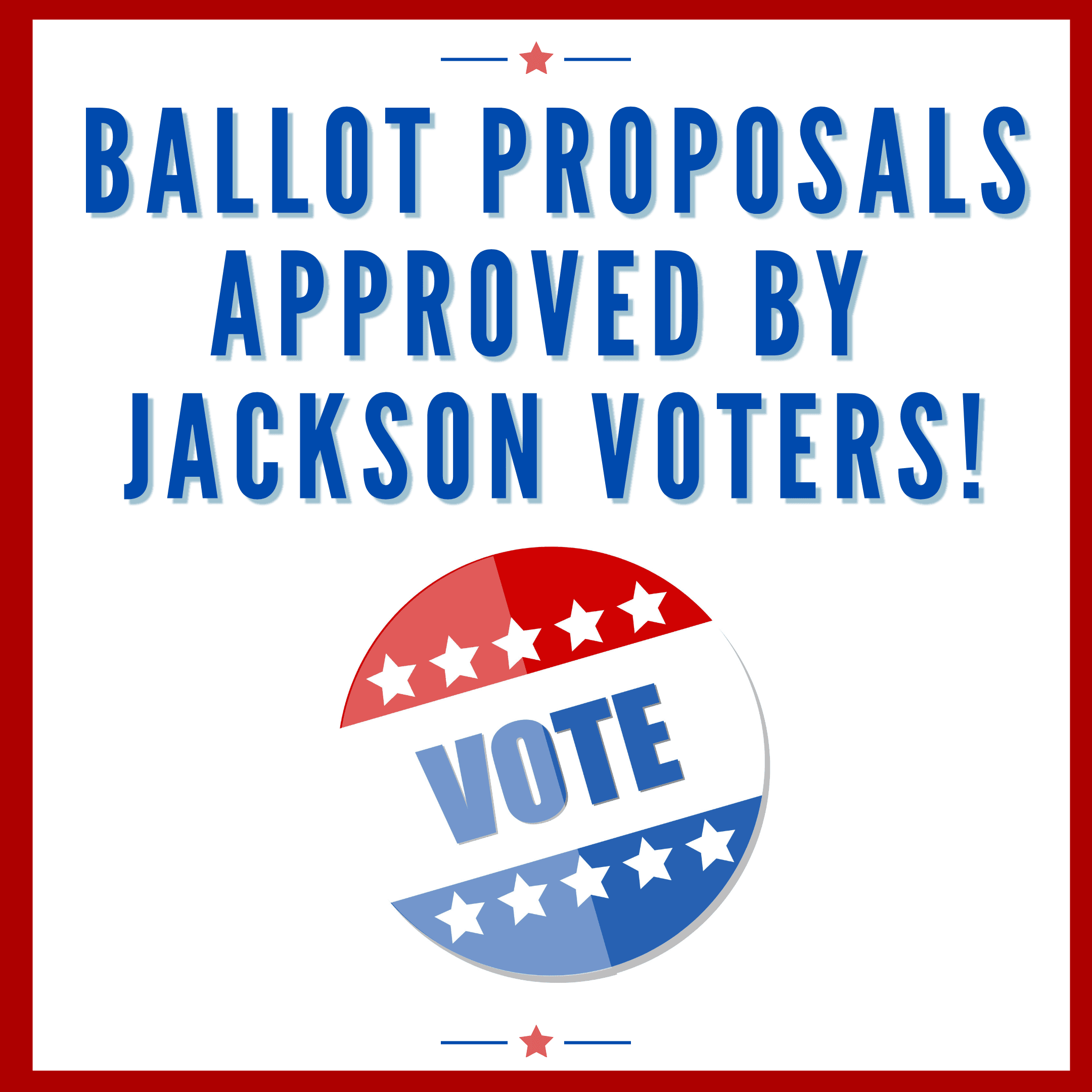 Ballot proposals approved