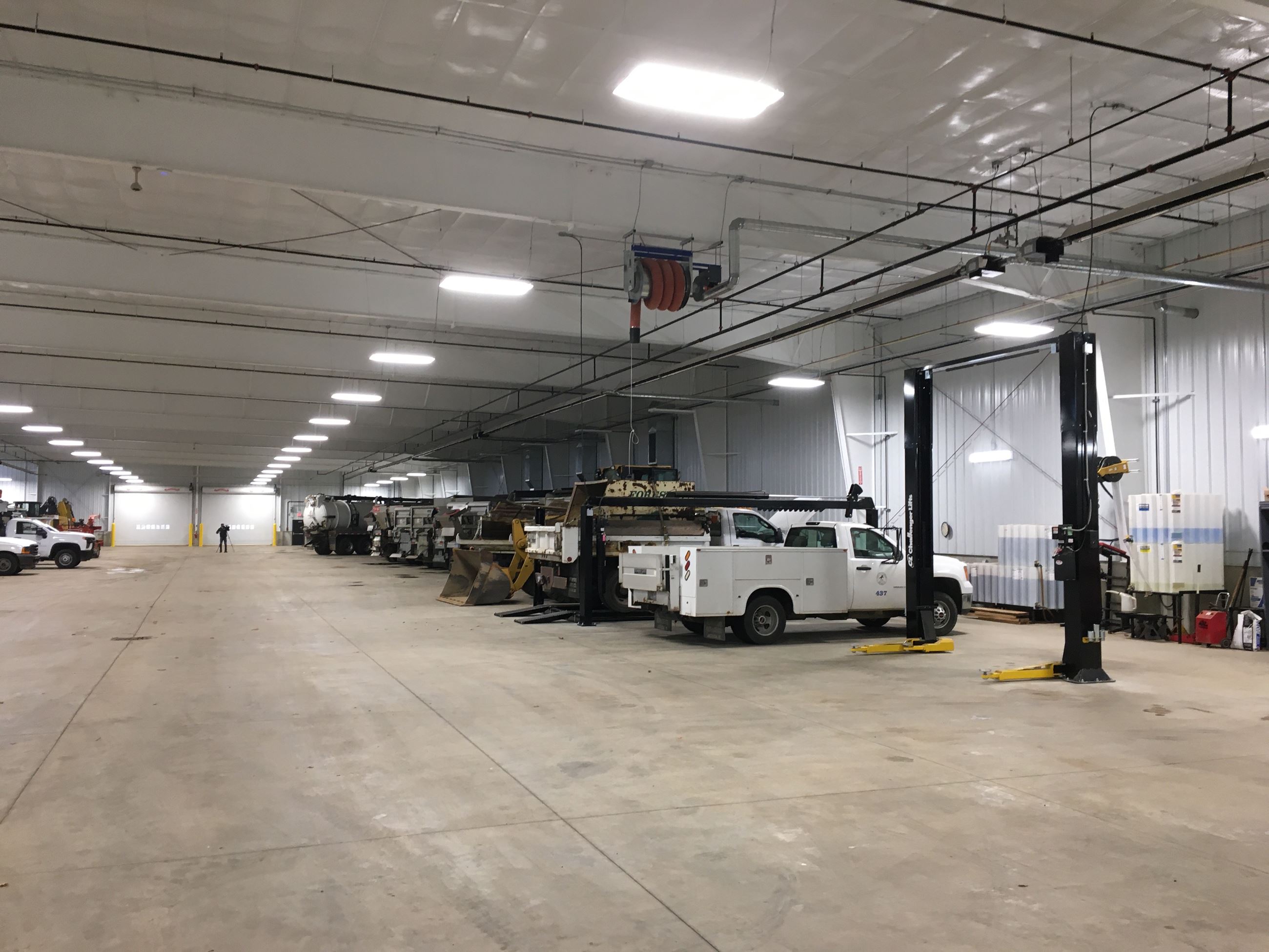 Interior of new DPW operations center 