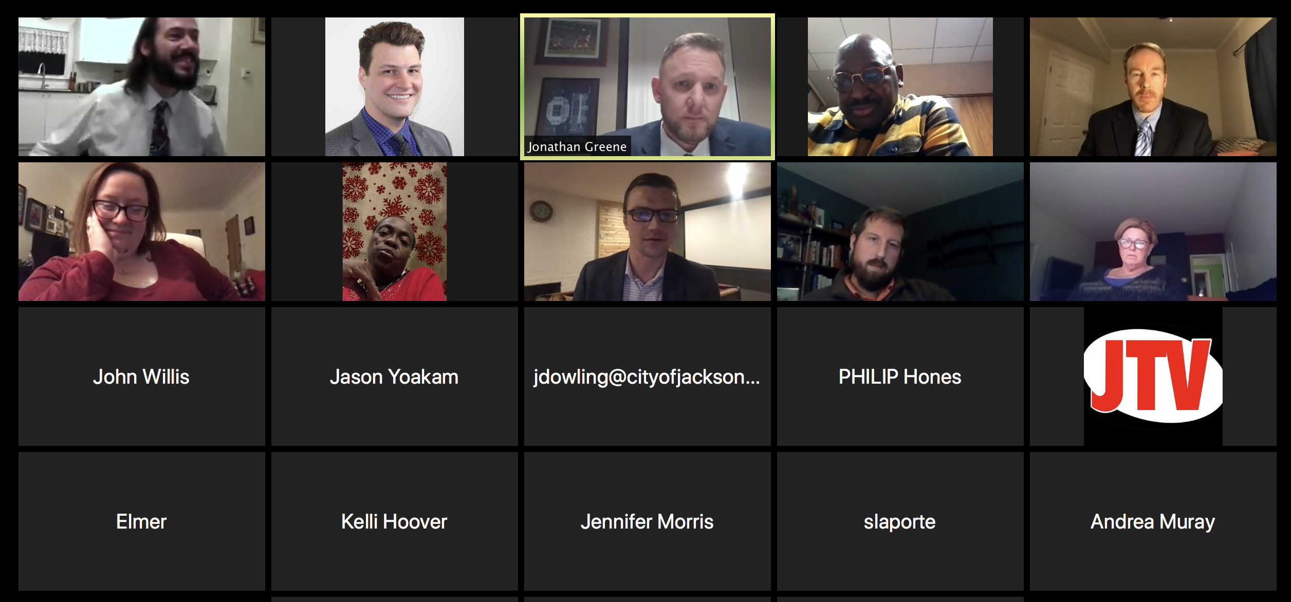 Jackson City Council virtual meeting 12-8-20