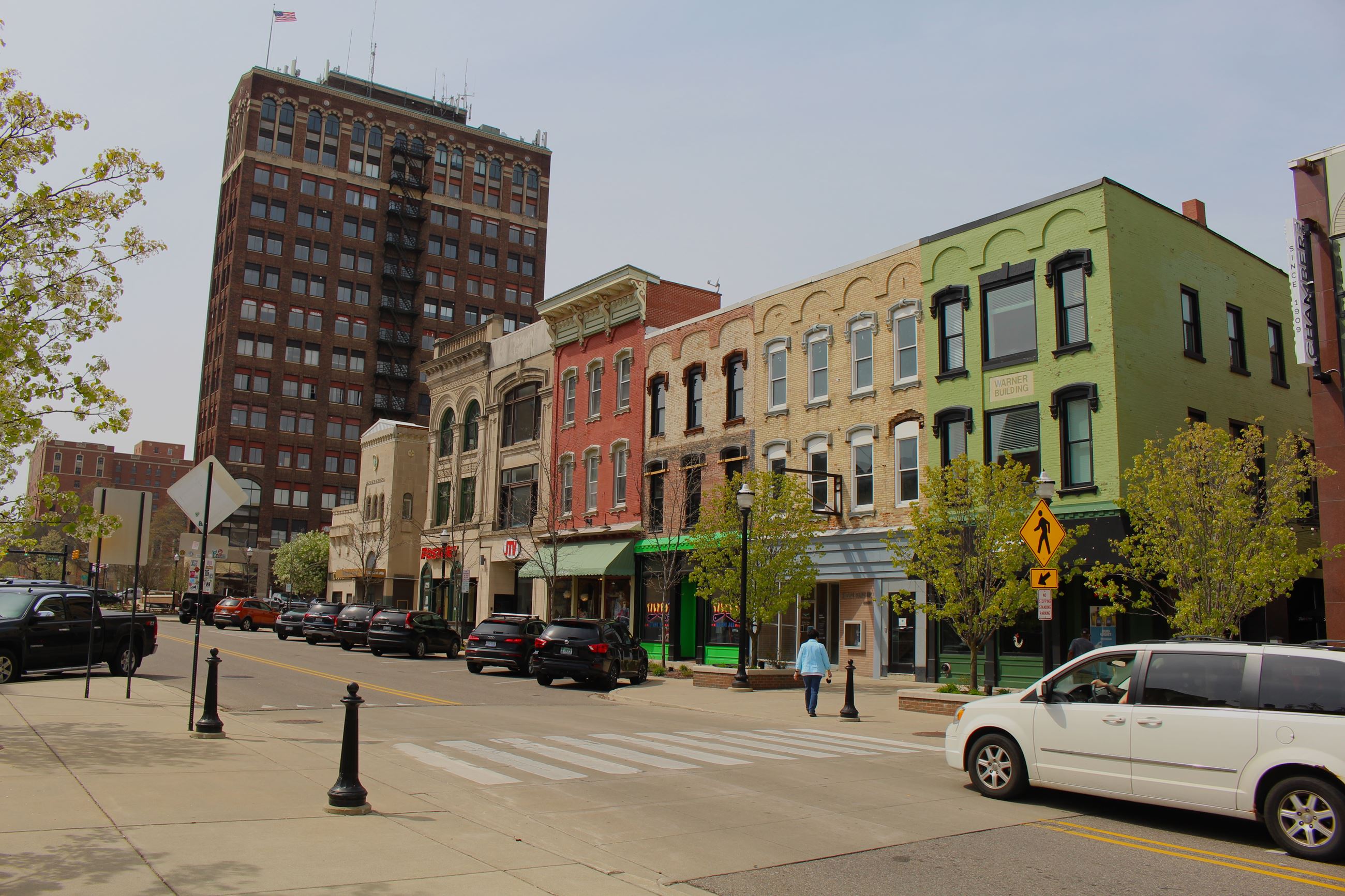 Michigan Ave in Downtown Jackson