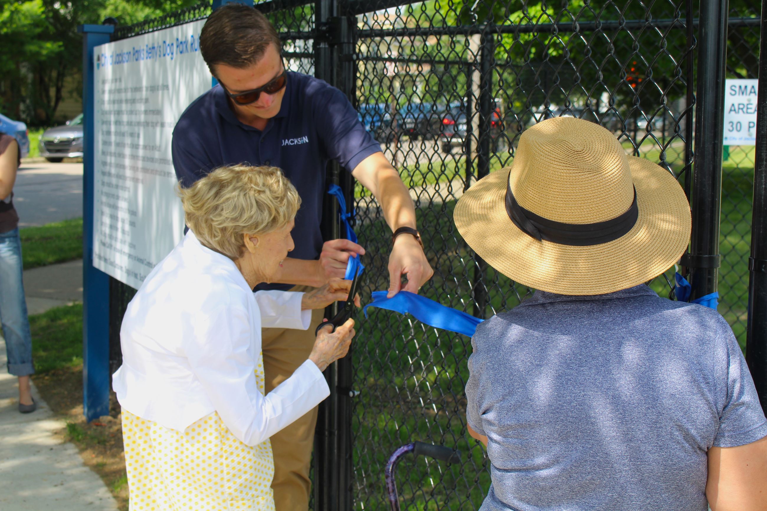 Jackson dog park ribbon cutting