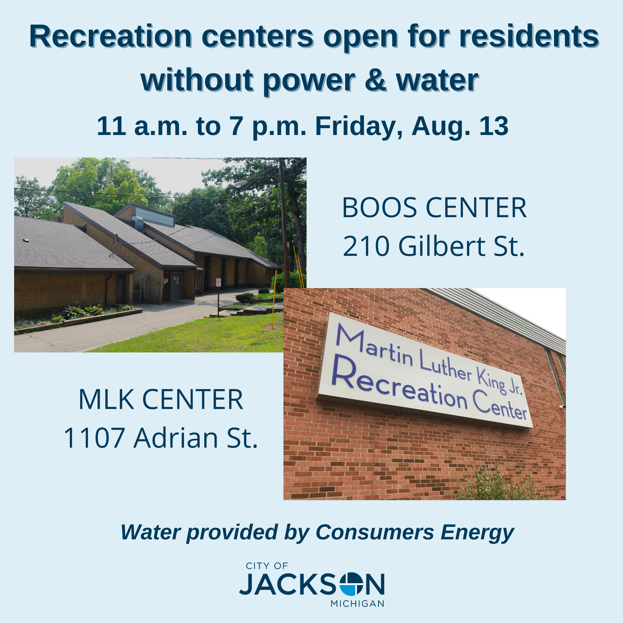 Jackson Recreation Centers Graphic