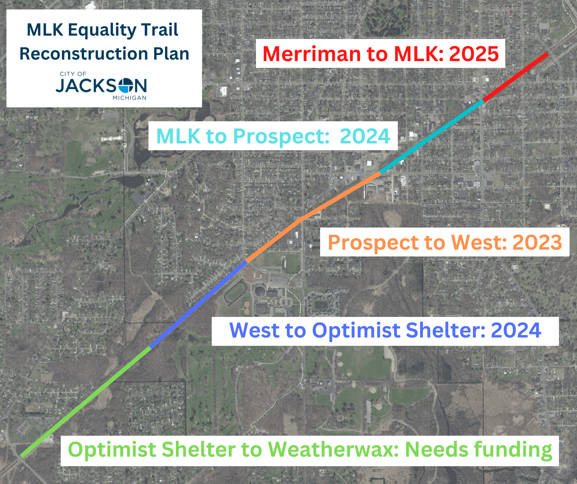 MLK Equality Trail Reconstruction Plan Map