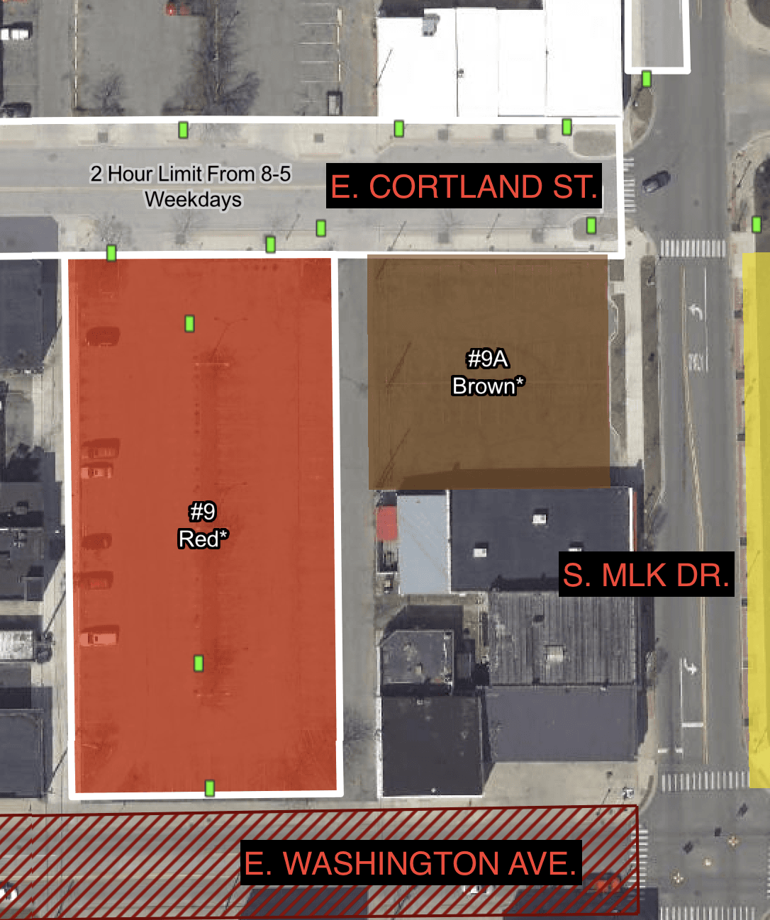 Parking Lot 9A map