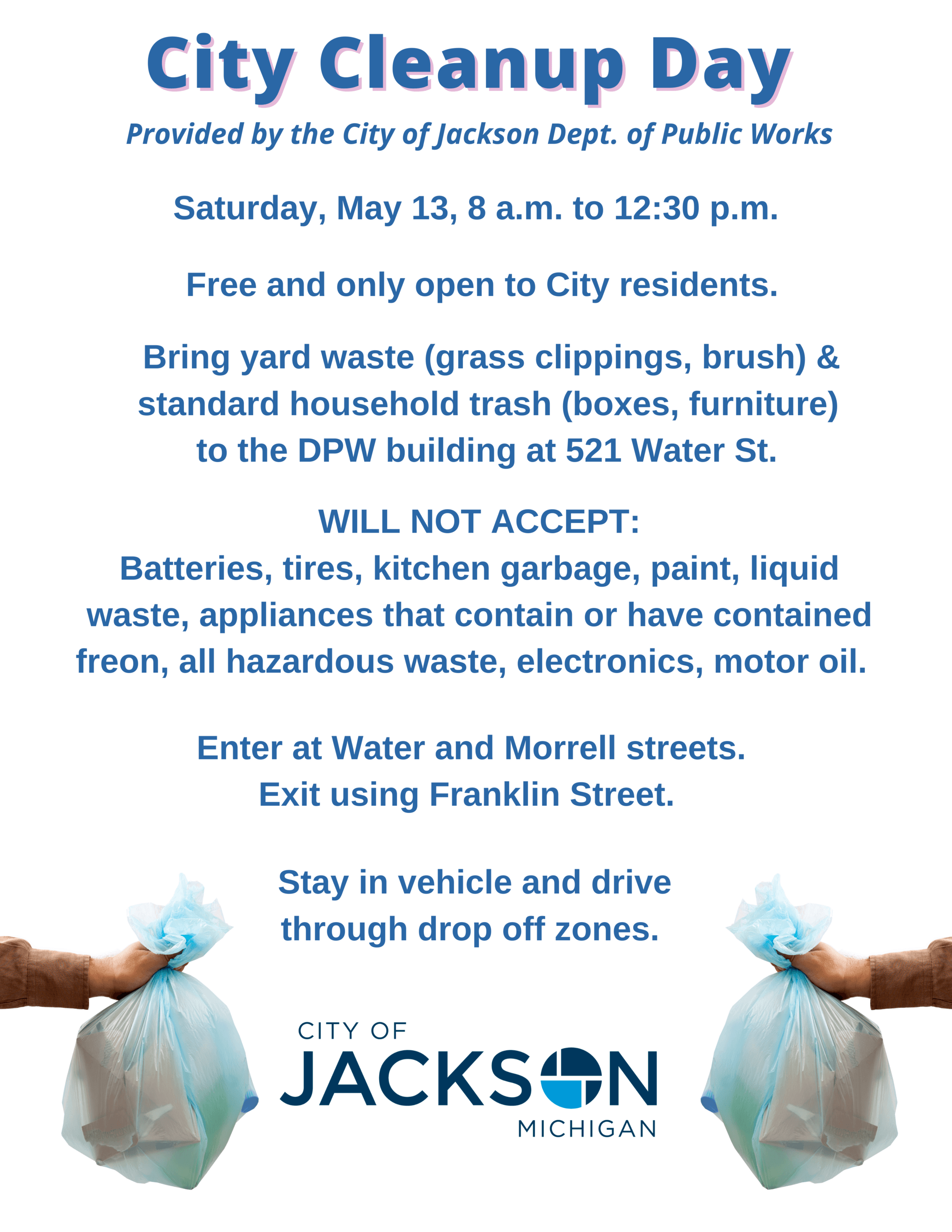 City Cleanup Day flier spring 2023