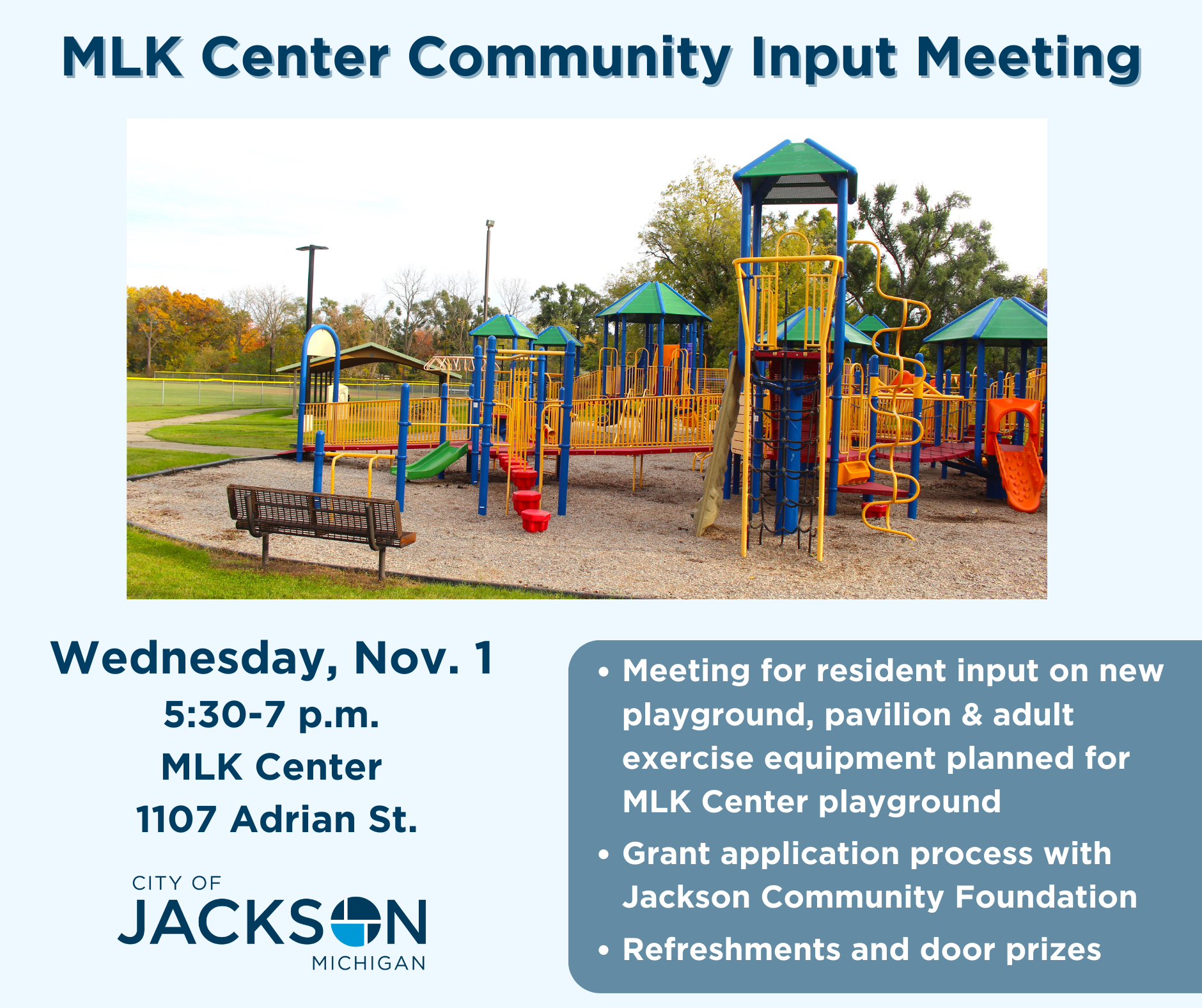 MLK Center meeting graphic