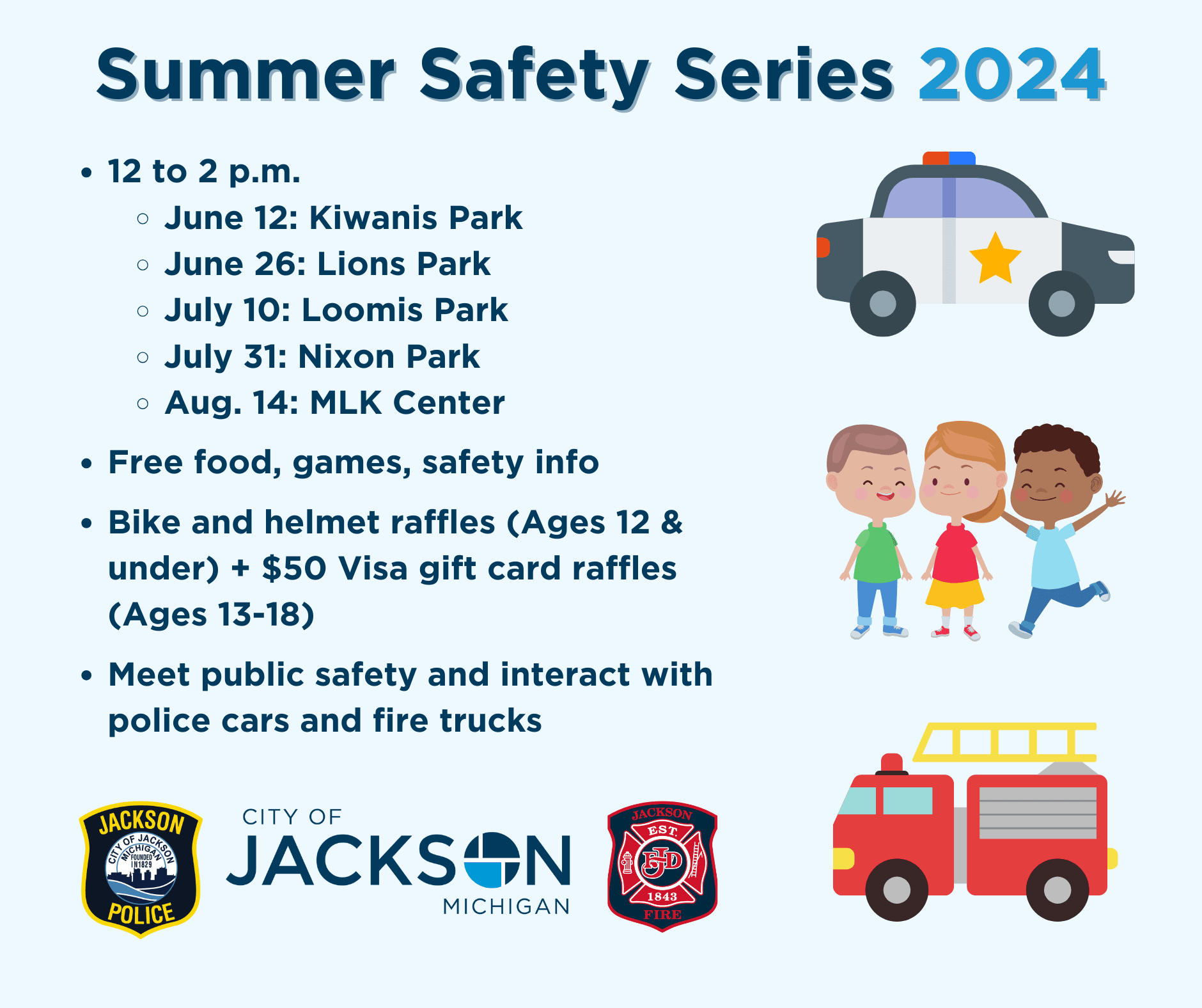 Summer Safety Series graphic