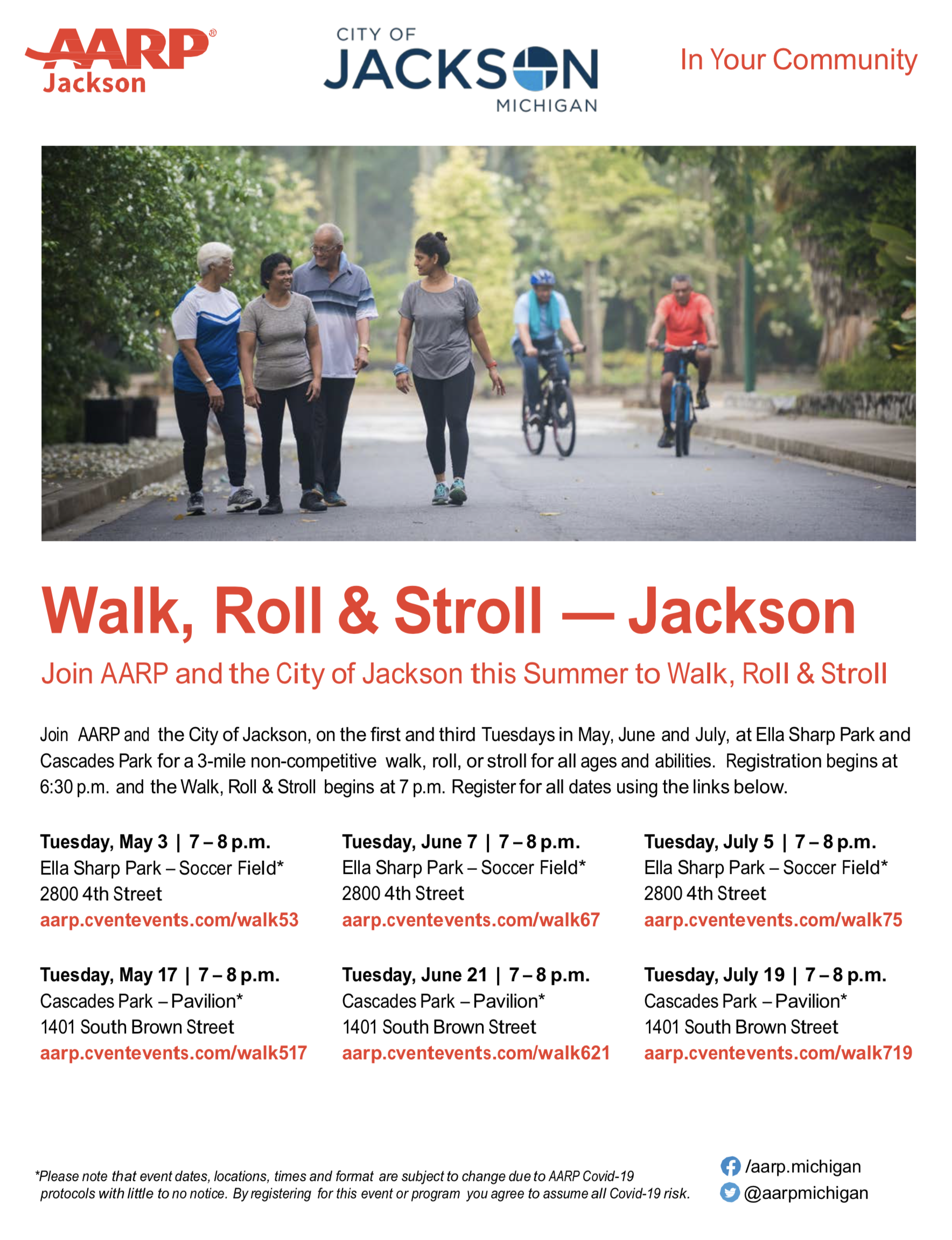 Walk Roll and Stroll Graphic